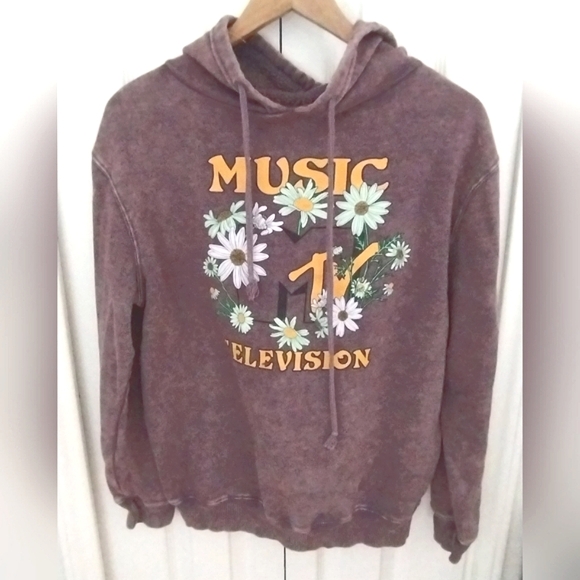 Vintage Look/" Distressed Look" MTV Hoodie - Picture 9 of 12
